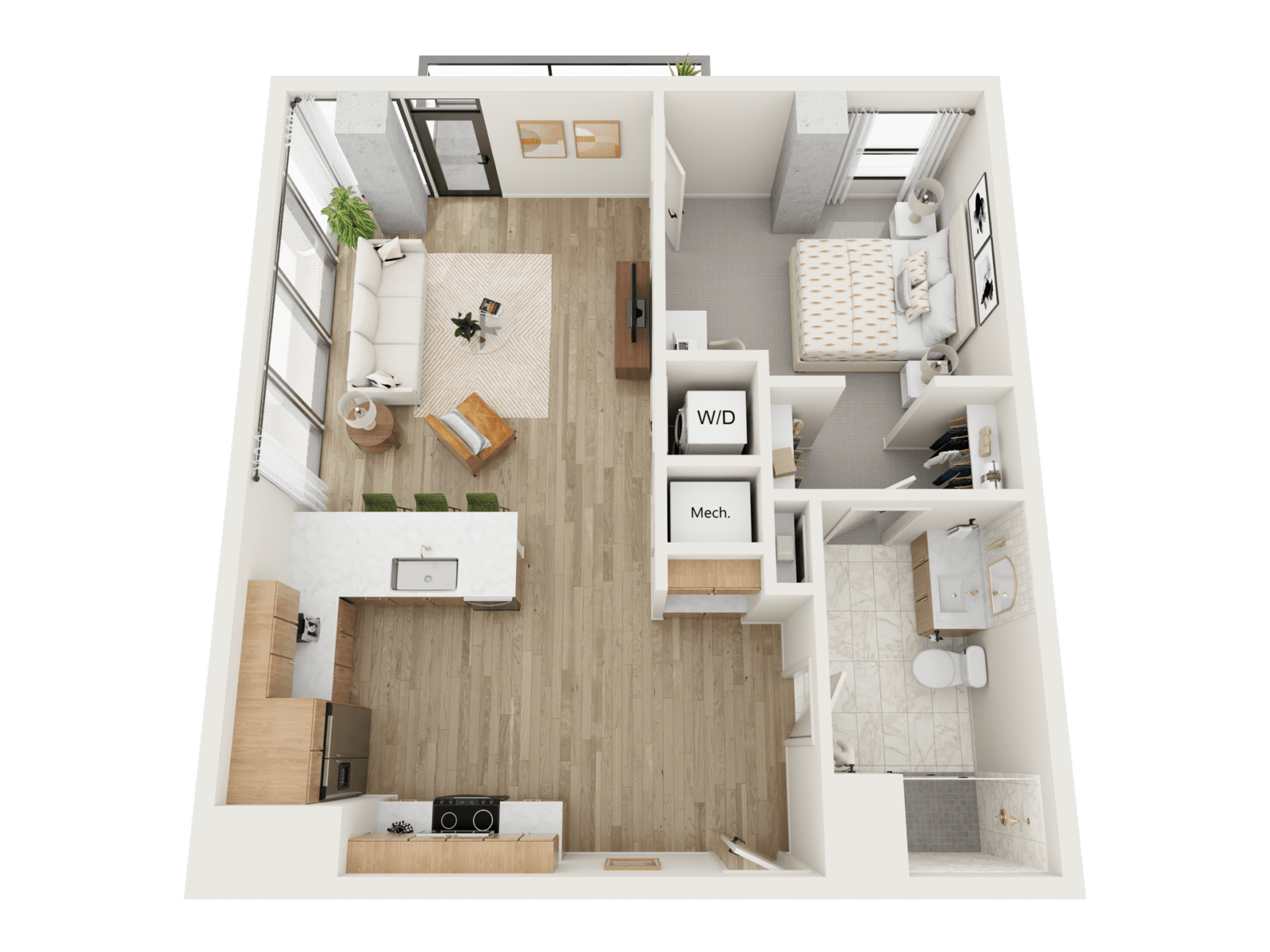 Comparing the One-Bedroom Apartments at Moontower Phoenix