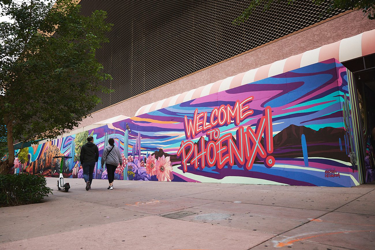 photo of welcome to phoenix mural by kayla newnam
