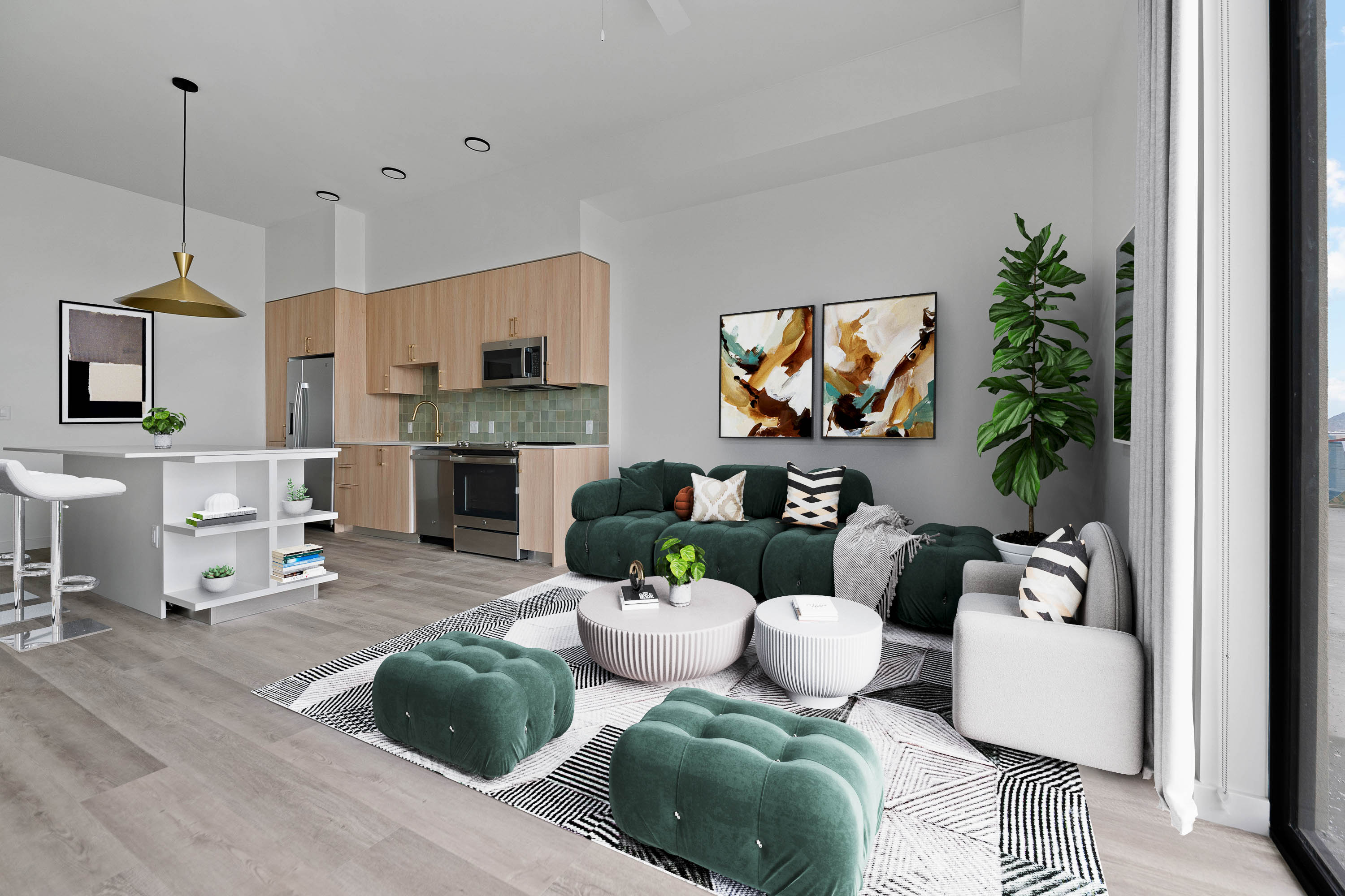 Palo Verde unit in Moontower Phoenix apartment complex.