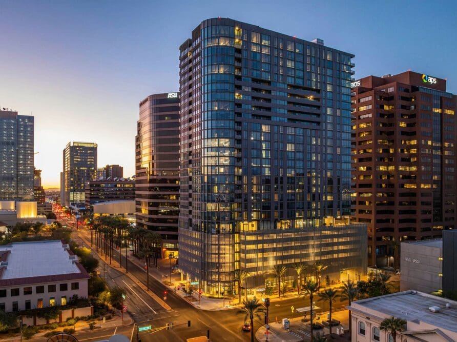 PALMtower night view