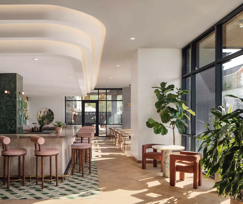 Interior image of Daydreamer Coffee, an Austin based cafe located in the heart of Downtown Phoenix.